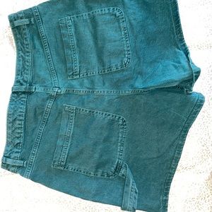 Green Demin Shorts